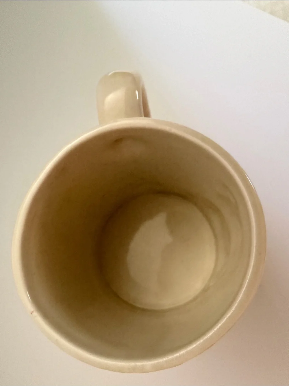 Otagiri Vintage Cream 3D Hand Painted Teddy Bear Ceramic Mug Cup